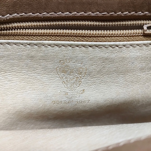 GUCCI Micro GG Monogram Leather & Canvas Single Flap Crossbody Shoulder Bag 21cm - Picture 15 of 17